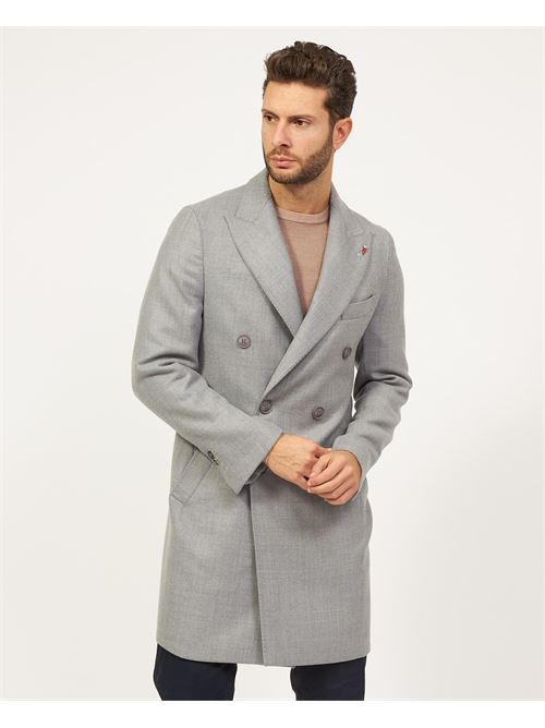 Cappotto lungo doppiopetto Mulish in misto lana MULISH | CPS7007/Q-FARENIGHTGRIGIO CHIARO